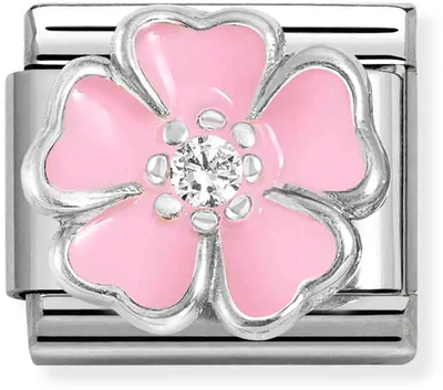 Nomination Classic Symbols Pink Flower Charm 330321/14