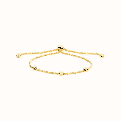 James Moore TH 9CT YEL GOLD LADIES' PULL STYLE BRACELET BR572