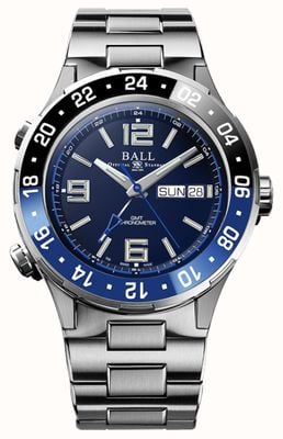 Ball Watch Company Cadran bleu lunette en céramique Roadmaster marine gmt DG3030B-S1CJ-BE