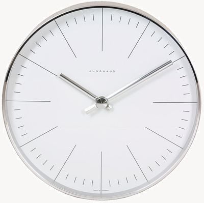Junghans Max bill 22cm reloj pared cuarzo 367/6049.00