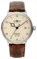 Zeppelin Men's Automatic Watch – Beige Dial, Stainless Steel Case & Brown Leather Strap 8062-5