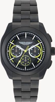 Aston Martin Thrill CRT Quartz Chronograph (42mm) Black Dial / Black Ceramic Bracelet MTRC2F603