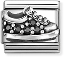 Nomination Classic Black Sneaker Cubic Zirconia Charm 330327/18
