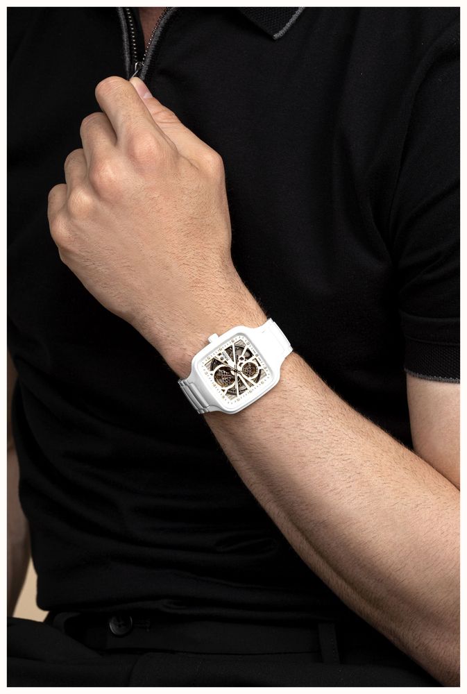 RADO True Square Automatic Open Heart Diamond (38mm) White Dial