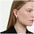 Swarovski Swarovski Classica drop earrings, Round cut, White, Sterling silver 5745016 - vista alternativa 4