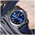 Emile Chouriet Challenger Cliff Automatic (40mm) Blue Sunray Dial / Blue Canvas Strap 08.1170.G.6.6.N8.2 - widok alternatywny 7