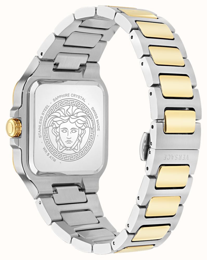 Versace GRECA EDGE GENT (38mm) Green Gradient Dial / Two-Tone Stainless Steel Bracelet VE9Y00426 - alternate view 3