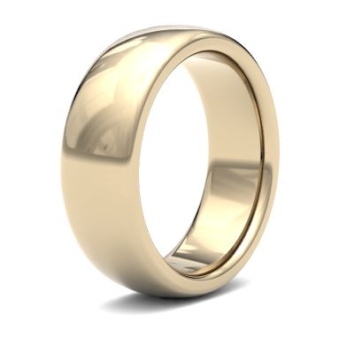 James Moore Wedding Ring Oro amarillo de 9 quilates | 7 mm | pesado | talla premium | ag_7lhp-9y AG_7LHP-9Y