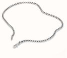 Thomas Sabo Thomas Sabo Rebel at Heart Men's 5.2mm Stainless Steel Box Chain Necklace KE2398-S01-53-L55 - vista alternativa 2