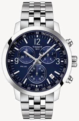 Tissot Prc 200 | chronograf | niebieska tarcza | pasek ze stali nierdzewnej T1144171104700