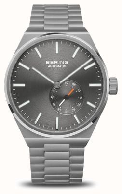 Bering Automatische heren (41 mm) grijze wijzerplaat / roestvrijstalen armband 19441-777