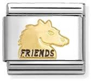 Nomination Classic Horse Friends 18ct Gold Charm 030285/71