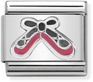 Nomination Classic Ballet Shoes Sterling Silver & Steel Enamel Charm 330202/41