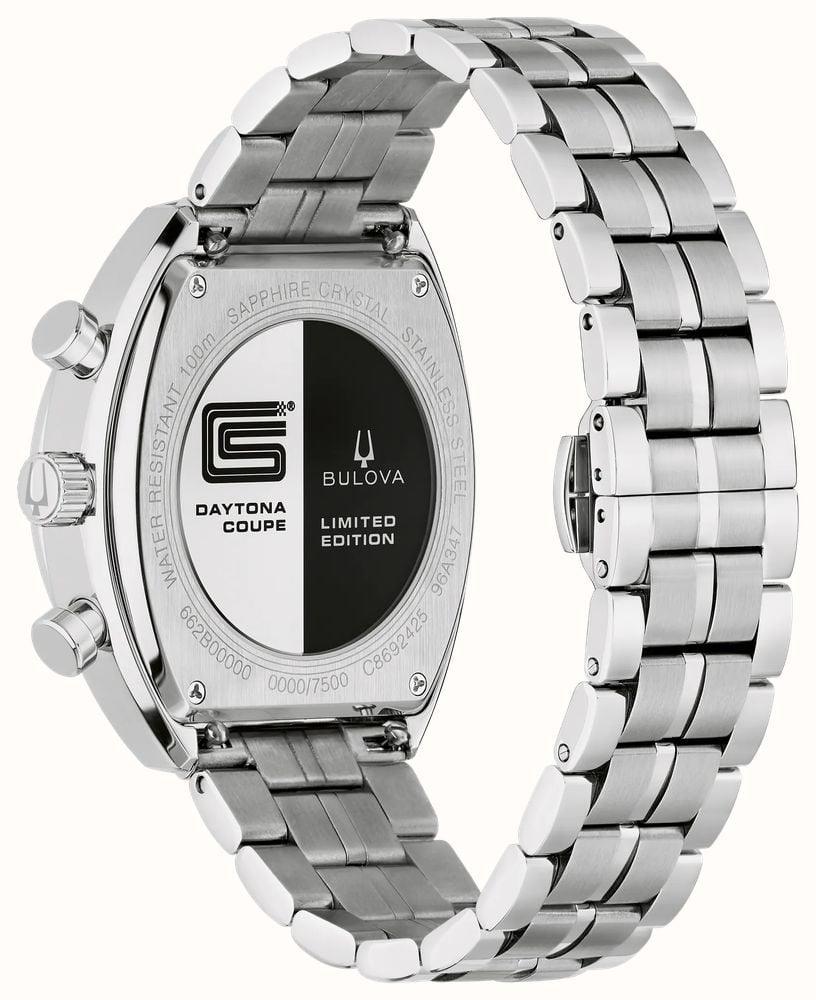 Bulova SHELBY Racer Chronograph Limited Edition (40.5mm) Silver Dial / Stainless Steel Bracelet 96K118 - alternatieve weergave 2