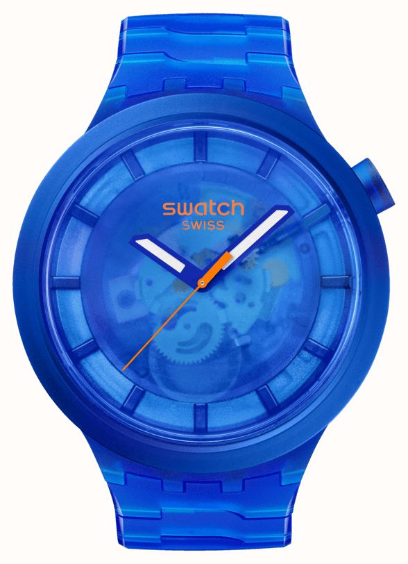 Navy blue swatch watch sale