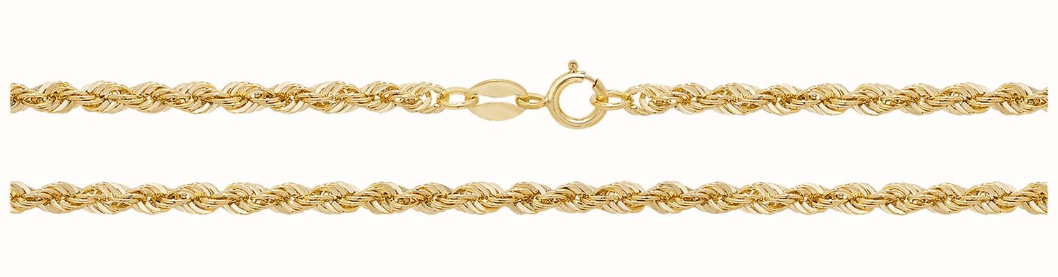 James Moore TH 9ct Yellow Gold 24" Rope Chain CH201/24