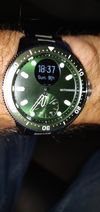 Customer picture of Withings Scanwatch Horizon - гибридные умные часы с зеленым гибридным циферблатом ЭКГ (43 мм)/нержавеющая сталь HWA09-MODEL 8-ALL-INT