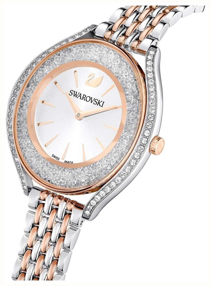 Swarovski Crystalline Aura (35.5mm) Silver Dial / Two-Tone