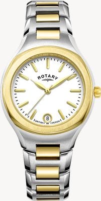 Rotary Contemporary Quartz (32mm) Champagne Dial / Two-Tone Stainless Steel Bracelet LB05107/02