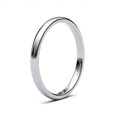 James Moore Wedding Rings | Palladium 500 | 2mm | Heavy | Premium Court | AG_2LHP-PD5