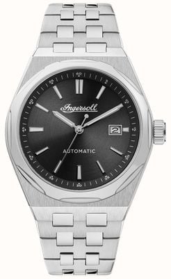 Ingersoll ライダーオートマチック（43mm）ブラックダイヤル/ステンレススチールブレスレット I16801