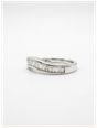 0.50ct Baguette Diamonds 10ct White Gold Wishbone Eternity Ring JM2806 - alternate view 2
