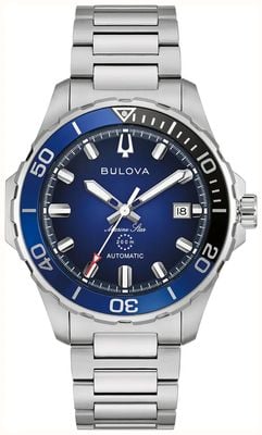 Bulova Marine Star Series B Automatic (41mm) Blue Sunray Dial / Stainless Steel Bracelet 98B466