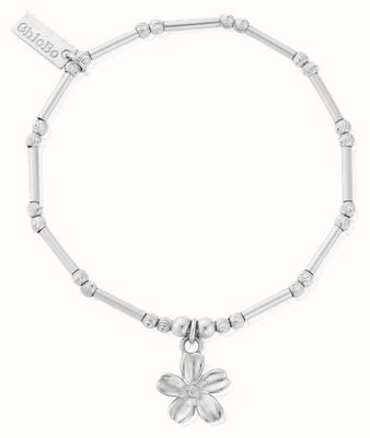 ChloBo Dainty Moon Cut Sparkle Forget Me Not Bracelet SBMCTN3410