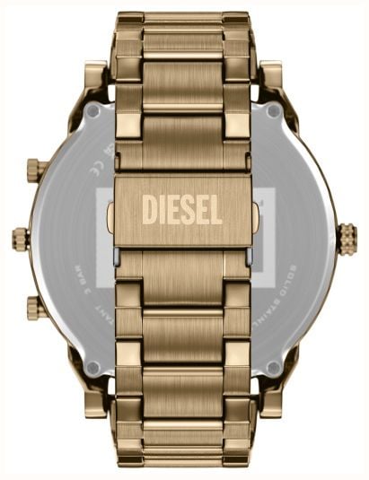 Diesel Mr Daddy Slim Gold Plated Blue Dial Watch DZ7497 - alternate view 2