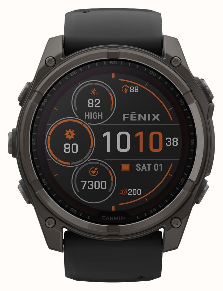 Garmin Fenix 8 51 Solar Sapphire Premium Multisport GPS Smartwatch Carbon 010 02907 11 First Class Watches RUS