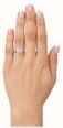 Round Brilliant Natural Diamond 9ct White Gold Cluster Flower Ring RD596W/M - alternate view 4