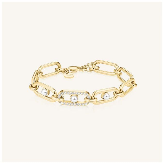 Rosefield Jewellery Bracelet en or Ã  mailles de perles bijoux
