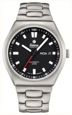 Tutima Glashütte M2 Coastline automático (43 mm) esfera negra aterciopelada / brazalete de titanio 6150-06
