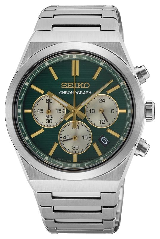 Seiko Chronographe Essential Time (40 mm) cadran vert forÃªt montre