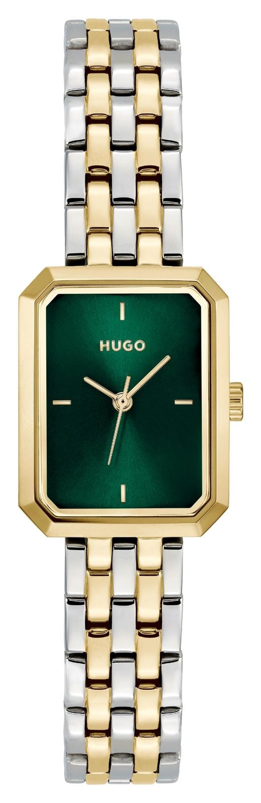 HUGO #cosy (21 mm) cadran vert / bracelet en acier montre