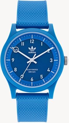 Adidas Projekt eins | solarbetrieben | blaues Zifferblatt | blaues Silikonarmband AOST22042
