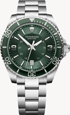 Victorinox Maverick 大号（43毫米）绿色表盘/不锈钢表带 241934