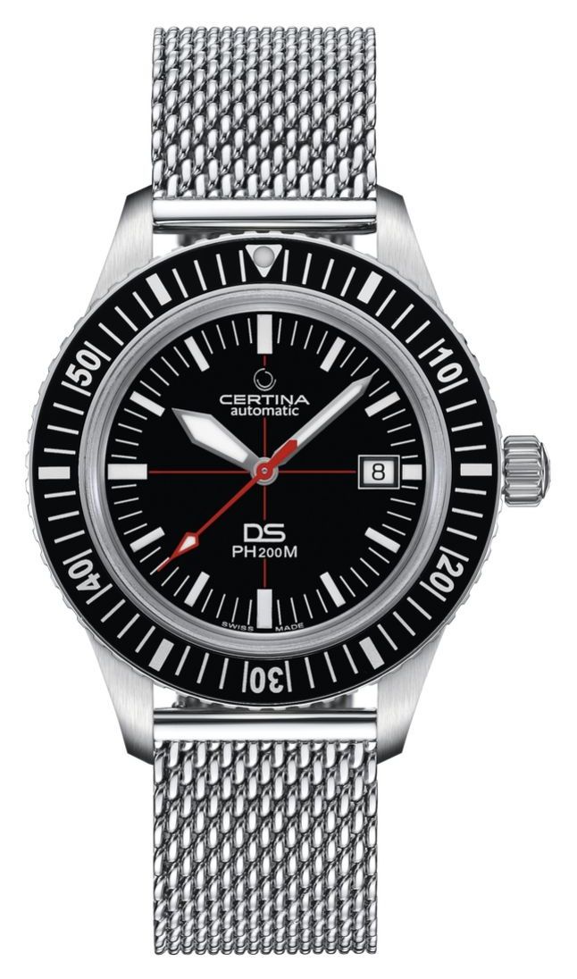 Certina | ds ph200m | bracelet en maille inoxydable | cadran montre