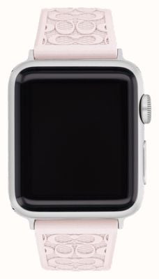 Coach Apple Watch Armband (38mm/40mm/41mm) rosa Silikon 14700212