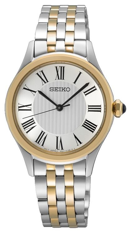 Seiko Caprice quartz (29,6 mm) cadran blanc / bracelet en montre