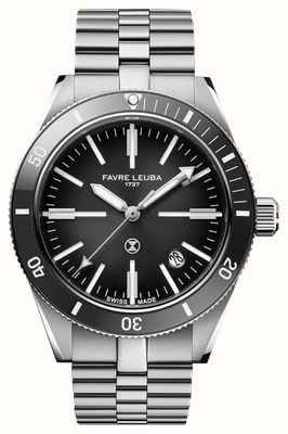 Favre Leuba Deep Raider Renaissance Automatic (40mm) Grey Fumé Dial / Stainless Steel Bracelet 00.20308.101.06.200