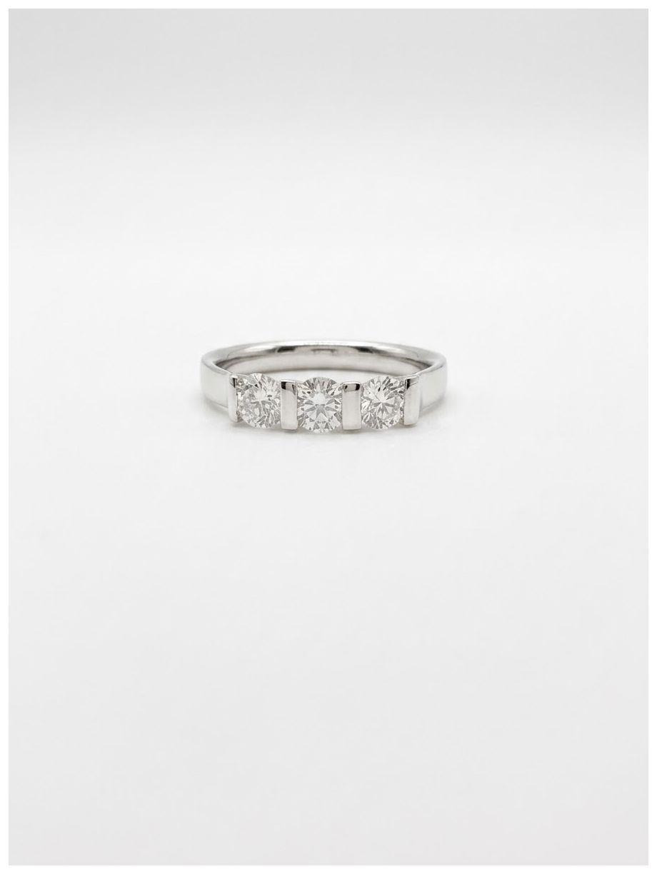 James Moore & Co Round Brilliant Natural Diamond Platinum Jewellery