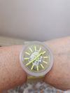 Customer picture of Swatch Yellowinjelly | большой жирный | часы с прозрачным ремешком SO27E103
