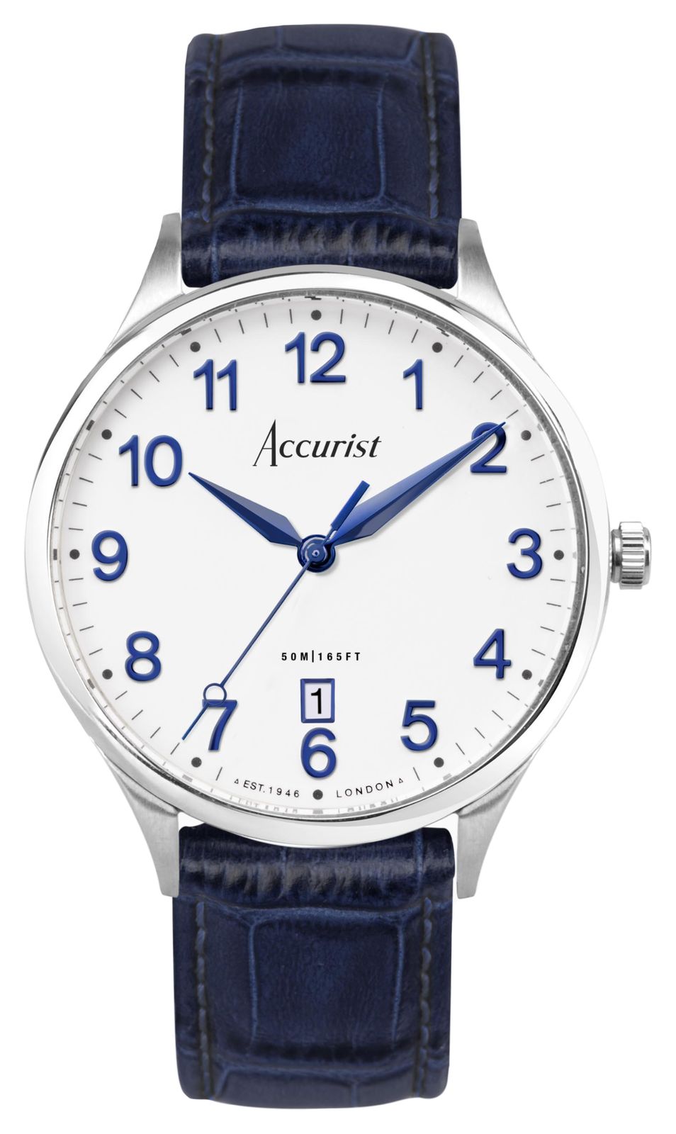 Accurist Heren klassiek quartz (37mm) witte wijzerplaat / horloge-image-167121