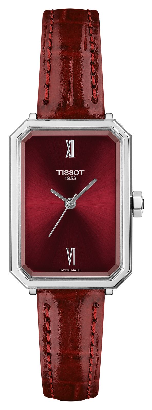 Tissot Srv quartz (21,8 mm) cadran rouge soleillÃ© / montre
