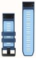 Garmin QuickFit Bands (26mm) Tidal Blue/Ice Blue Silicone with Black Hardware - Strap Only 010-14508-00 - alternate view 2