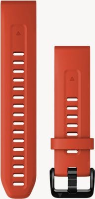 Garmin Quickfit 20 mm Armband nur feuerrotes Silikon 010-13102-02