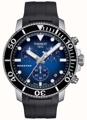 Tissot Seastar 1000 cronografo al quarzo da uomo in acciaio inossidabile T1204171704100