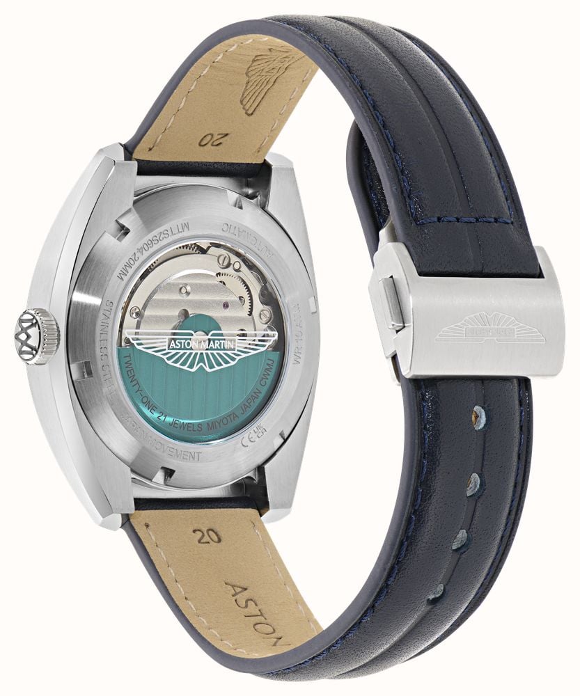 Aston Martin TS2 Timeless Automatic (41mm) Blue Sunray Dial / Blue Leather Strap MTTS2S604 - alternative Ansicht 4