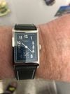Customer picture of Duckworth Prestex Mostrador retangular azul Centenário (24 mm) / pulseira de couro azul D803-03-D
